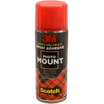 3M PhotoMount Spray Adhesive, 1 x 400 ml Can, Ideal for mounting photographs, prints and pictures
