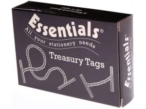 Essentials 27111 76mm Treasury Tags (Pack of 100)