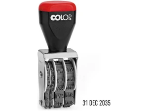 COLOP 04000 Date Stamp | 108627 | 4mm Adjustable Date Stamp | Traditional Rubber Line Dater