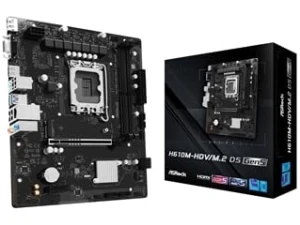 ASRock H610M-HDV/M.2 D5 GEN5 Intel 1700 Socket Motherboard Micro-Atx 2X Ddr5 Slo