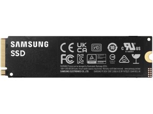 Samsung 990 PRO NVMe M.2 SSD, 4 TB, PCIe 4.0, 7,450 MB/s read, 6,900 MB/s write, Internal SSD, For gaming and video editing, MZ-V9P4T0BW