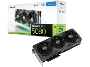 PNY GeForce RTX 5080 16GB OC Triple Fan Graphics Card DLSS 4