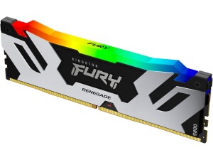 Kingston FURY Renegade KF564C32RSAK2-32 32GB (2x 16GB) DIMM System Memory, 6400MHz, DDR5, CL32, Silver, RGB, Intel XMP