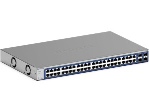 NETGEAR (GS748T) 48-Port Gigabit Ethernet Manageable Web Switch, Cloud Insight Management, 2 x 1 Gigabit SFP Ports and 2 x 1 Gigabit Combo Ports, Desktop or Rack