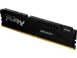 Kingston FURY Beast Black DDR5 8GB 6000MT/s CL36 DIMM Desktop Gaming Memory Single Module AMD EXPO and Intel XMP - KF560C36BBE-8