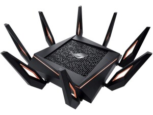 ASUS ROG Rapture GT-AX11000 Tri-Band WiFi 6 Extendable Gaming Router, 2.5G Ports, ASUS Range Boost Plus, Triple-level Game Acceleration, Subscription-free Network Security, AiMesh Compatible