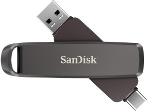 SanDisk Extreme PRO DUAL Drive 1TB (USB Type-A & Type-C Connectors, High Performance Flash Drive, Read speeds up to 1000 MB/s, Data Encryption, Automatic backup, file management, Metal Design) Black
