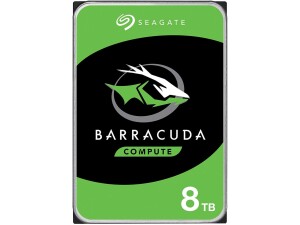 Seagate BarraCuda, 8 TB, Internal Hard Drive, SATA 6 Gbit/s, 3.5", 5400 RPM, 256 MB Cache for Desktop PC (ST8000DM004)