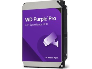 WD Purple Pro 8TB Smart Video 3.5" Internal Hard Drive, AllFrame AI Technology, 7200 RPM, SATA 6 GB/s, 550TB/yr, 256MB Cache