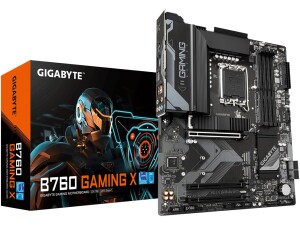 Gigabyte B760 GAMING X Motherboard - Supports Intel Core 14th Gen CPUs, 8+1+1 Phases Digital VRM, up to 7600MHz DDR5 (OC), 3xPCIe 4.0 M.2, 2.5GbE LAN, USB 3.2 Gen 2
