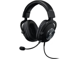 Logitech G PRO X Gaming-Headset, Corded, Over-Ear Headphones with Blue VO!CE Mic, DTS Headphone:X 7.1, 50mm PRO-G Drivers, 7.1 Surround Sound for Gaming, PC/PS/Xbox/Nintendo Switch - Black