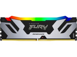 Kingston FURY Renegade KF572C38RSA-24 24GB (1x 24GB) DIMM System Memory, 7200MHz, DDR5, CL38, Silver, RGB, Intel XMP