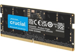 Crucial DDR5 RAM 16GB 4800MHz SODIMM, Laptop Computer Memory, Mini PC, CL40 - CT16G48C40S5