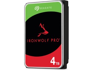 Seagate IronWolf Pro, 4 TB, Enterprise NAS Internal HDD CMR 3.5 Inch, SATA 6 Gb/s, 7,200 RPM, 256 MB Cache for RAID Network Attached Storage, 3 year Rescue Services (ST4000NT001)