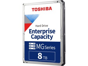 Toshiba MG Series 8TB Internal Enterprise Hard Drive, 3.5" SATA HDD, 7200 RPM, 24/7 Operation, For Server, Hyperscale, Cloud, 550TB/Year workload, 5yr Warranty (MG10ADA800E)