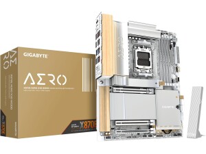 GIGABYTE X870E AERO X3D WOOD Motherboard - Supports AMD Ryzen 9000 CPUs, 16+2+2 Phases Digital VRM, up to 9000Hz DDR5 (OC), 2xPCIe 5.0 + 2xPCIe 4.0, Wi-Fi 7, 5GbE LAN, USB 4