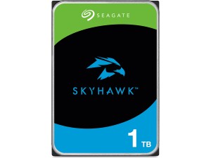 Seagate Skyhawk 1 TB, Video Internal Hard HDD-3.5, SATA 6Gb/s, 256MB Cache, for DVR NVR Security Camera System, with in-house Rescue Services, FFp (ST1000VX013)