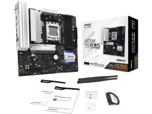 Asrock A620AM PRO RS WIFI Amd Socket Am5 Motherboard 4 X Ddr5 Dimm Slots 1 X M.2