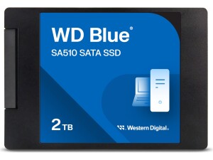 WD Blue SA510 SSD, 2TB 2.5 SATA SSD, Read speeds up to 560 MB/s, Includes Acronis True Image for WD, Disk & Cloning Migration, Backup & Recovery, Ransomware Protection Upgrade for PC/Laptop