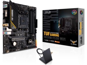 Asus TUF GAMING A520M-PLUS WIFI, AMD A520, AM4, Micro ATX, 4 DDR4, VGA, HDMI, DP, AC Wi-Fi, 1x M.2