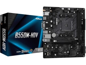 ASRock B550M-HDV Supports 3rd Gen AMD AM4 Ryzen / Future AMD Ryzen Processors motherboard