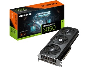 Gigabyte GeForce RTX 5050 GAMING OC 8G Graphics Card - 8GB GDDR6, 128bit, PCI-E 5.0, 2632MHz Core Clock, 2 x DP, 2 x HDMI, NVIDIA DLSS 4, GV-N5050GAMING OC-8GD