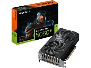 Gigabyte GeForce RTX 5060 Ti WINDFORCE MAX OC 8G Graphics Card - 8GB GDDR7, 128bit, PCI-E 5.0, 2617MHz Core Clock, 3 x DP, 1 x HDMI, NVIDIA DLSS 4, GV-N506TEAGLEMAX OC-8GD