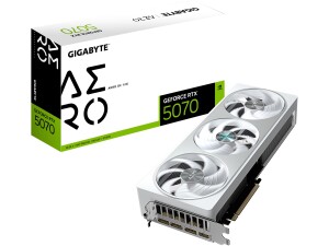 Gigabyte GeForce RTX 5070 AERO OC 12G Graphics Card - 12GB GDDR7, 192bit, PCI-E 5.0, 2625 MHz Core Clock, 3 x DP 2.1a, 1 x HDMI 2.1b, NVIDIA DLSS 4, GV-N5070AERO OC-12GD