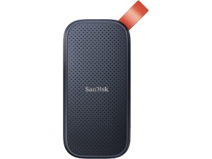 SANDISK Portable SSD 2TB (Read speeds up to 800 MB/s, USB 3.2 Gen 2, USB-C, NVMe Solid State Performance, Updated firmware, fastening loop made of durable rubber) Black