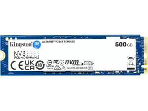 Kingston NV3 NVMe PCIe 4.0 Internal SSD 500GB M.2 2280-SNV3S/500G