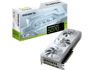 Gigabyte GeForce RTX 5070 EAGLE OC ICE SFF 12G Graphics Card - 12GB GDDR7, 192bit, PCI-E 5.0, 2587 MHz Core Clock, 3 x DP 2.1a, 1 x HDMI 2.1b, NVIDIA DLSS 4, GV-N5070EAGLEOC ICE-12GD