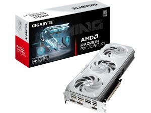 Gigabyte GAMING Radeon RX 9060 XT OC ICE 16G Graphics Card - 16GB GDDR6, 256bit, PCI-E 5.0, 3320 MHz Core Clock, 2 x DisplayPort, 1 x HDMI, GV-R906XGAMINGOCICE-16GD