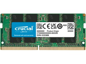 Crucial Basics 16GB DDR4 3200MT/s CL22 SODIMM 260-pin 1.2V Laptop Memory