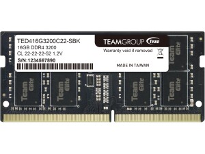 Memoria SODIMM DDR4 3200 16GB C22 Team Elite