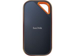 SANDISK Extreme PRO Portable SSD 2TB (up to 2000 MB/s read speeds, Powerful NVMe Solid State Performance, IP65 rated for dust and water resistance, 256-bit AES hardware encryption) Black
