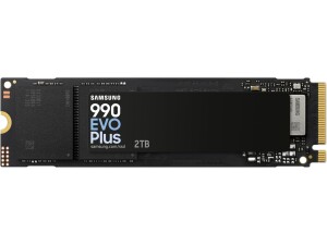 Samsung 990 EVO Plus, 2TB, PCIe 4.0 x4 / 5.0 x2, NVMe2.0 (up to 7250 MB/s), NVMe M.2 (2280), Internal Solid State Drive (SSD), MZ-V9S2T0BW
