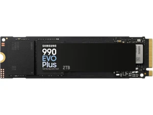 Samsung 990 EVO Plus, 2TB, PCIe 4.0 x4 / 5.0 x2, NVMe2.0 (up to 7250 MB/s), NVMe M.2 (2280), Internal Solid State Drive (SSD), MZ-V9S2T0BW