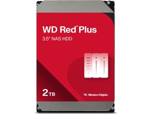 WD Red Plus 2TB NAS 3.5" Internal Hard Drive - 5400 RPM Class, SATA 6Gb/s, CMR, 64MB Cache