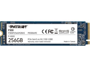 Patriot P300 M.2 PCIe Gen 3 x4 256GB Low-Power Consumption SSD