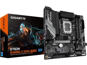 GIGABYTE B760M GAMING X DDR4 GEN5 Motherboard - Supports 14th Gen. Intel Core CPUs, 8+1+1 phases VRM, up to 3200MHz DDR4, 2xPCIe 4.0 M.2, 2.5 GbE LAN, USB 3.2 Gen 1