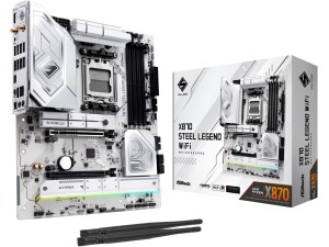 ASRock AMD X870 Steel Legend WiFi AM5 DDR5 PCIe 5.0 ATX Motherboard