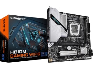 GIGABYTE H810M GAMING WIFI6 Motherboard - Intel Core Ultra (Series 2) CPUs, 4+1+2 Phases VRM, up to 6400MHz DDR5, 1xPCIe 4.0 M.2, 2.5GbE LAN, WIFI 6, USB 3.2 Gen 1