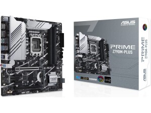 ASUS PRIME Z790M-PLUS Intel Z790 LGA 1700 Micro ATX Motherboard, 3 slo M.2, DDR5, HDMI, USB 3.2 Gen 2 Type-C, Thunderbolt USB4, Aura Sync
