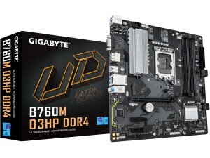 GIGABYTE B760M D3HP DDR4 Motherboard - Supports Intel Core 14th Gen CPUs, 4+1+1 Phases Digital VRM, up to 5333MHz DDR4 (OC), 2xPCIe 4.0 M.2, GbE LAN, USB 3.2 Gen1