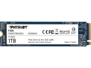 Patriot P300 M.2 PCIe Gen 3 x4 1TB Low-Power Consumption SSD