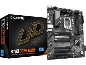 GIGABYTE B760 DS3H GEN5 Motherboard - Supports Intel Core 14th Gen CPUs, 8+2+1 Phases Digital VRM, up to 5600MHz DDR5, 2xPCIe 4.0 M.2, 1GbE LAN, USB 3.2 Gen 2x2