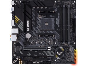ASUS TUF Gaming B550M-PLUS, AMD B550 (Ryzen AM4) Micro ATX Motherboard (PCIe 4.0, Dual M.2, 10 DrMOS, DDR4 4400, 6, 2.5 Gb Ethernet, HDMI, DP, USB 3.2 Gen 2 Type-A and C, Aura Sync)