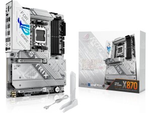 ASUS ROG Strix X870-A Gaming WiFi, AMD ATX motherboard, 16+2+2 power stages, DDR5 slots, four M.2 slots, PCIe 5.0 with full support for next-gen GPUs, WiFi 7, USB 20Gbps w/ PD 3.0 up to 30W