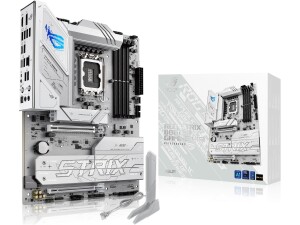 ASUS ROG Strix B860-A Gaming WiFi ATX motherboard, Advanced AI PC-ready, 14+1+2+1 power stages,?DDR5 slots, PCIe 5.0, four M.2 slots, WiFi 7, AI Networking II, Aura Sync RGB lighting.