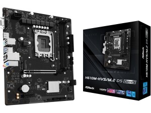 ASRock H610M-HVS/M.2 D5 GEN5 Intel 1700 Socket Motherboard Micro-Atx 2X Ddr5 Slo
